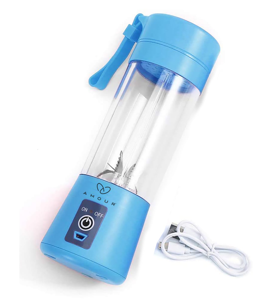 Juicer Portable Outdoor Juicing Cup Home Mini Cordless Crushed Ice Machine Usb Charging Fruit Vegetable Blender (random Color)